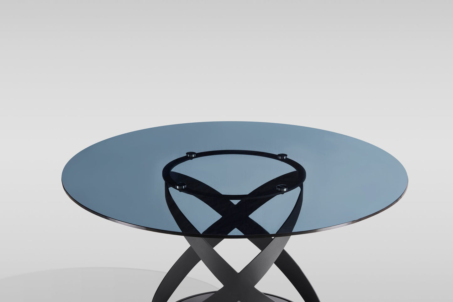 Dimi Smoke Glass/Black 5pc Dining Room Set D1550