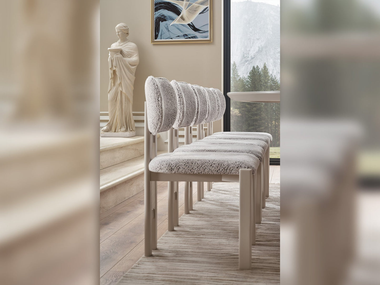 Parma Diningroom Set (78"Dining Table & 6 Dining Chair)