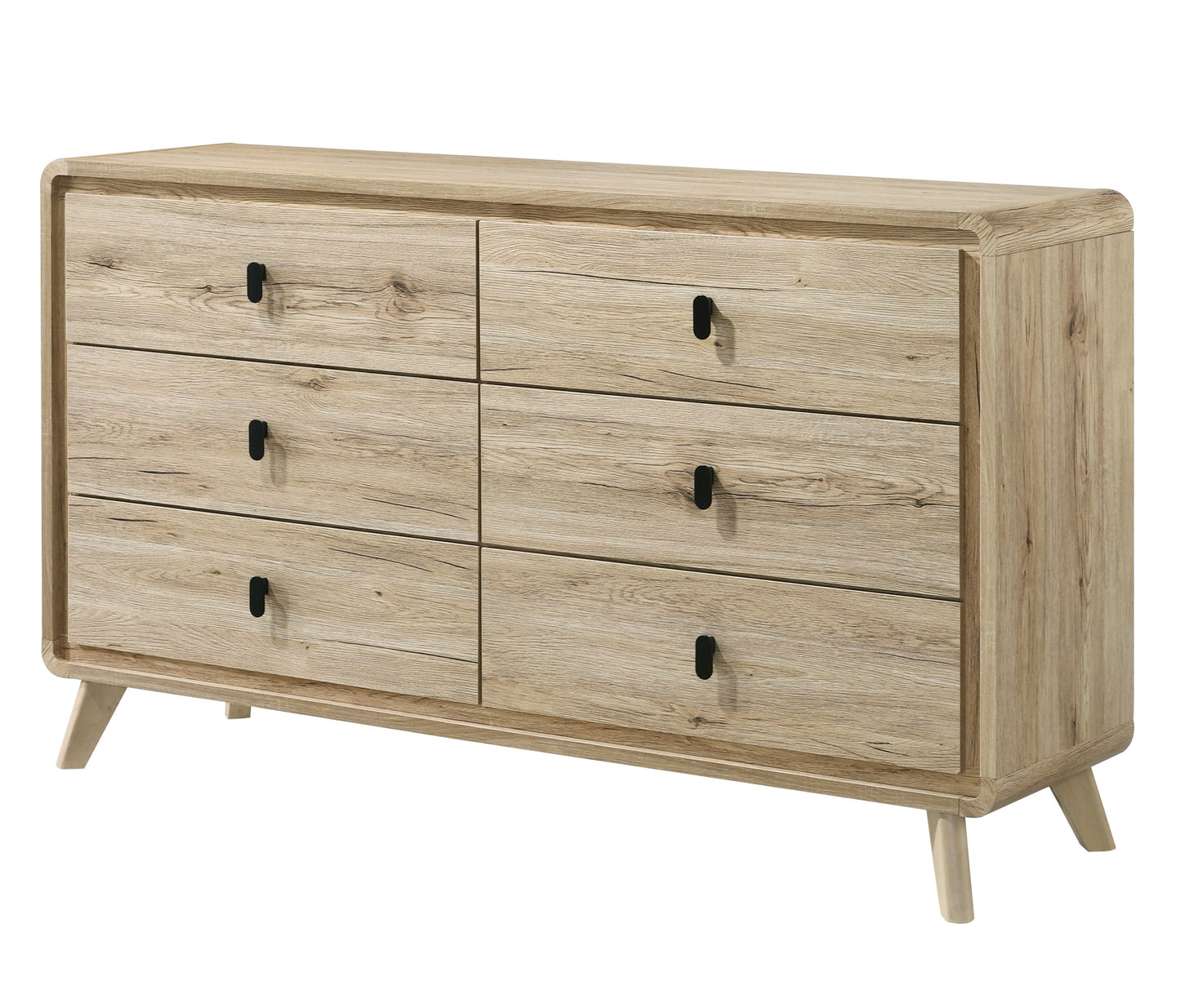 Dawson Light Wood Panel Bedroom Set B9240