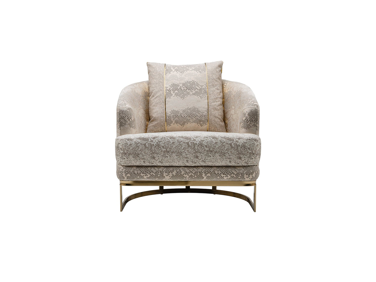 Monza 3-pieces (Sofa & Loveseat & Chair) Livingroom Set Cream
