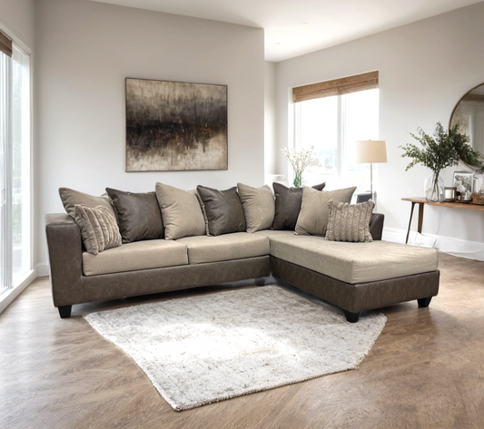 Dove Thick Fabric Sectional 110