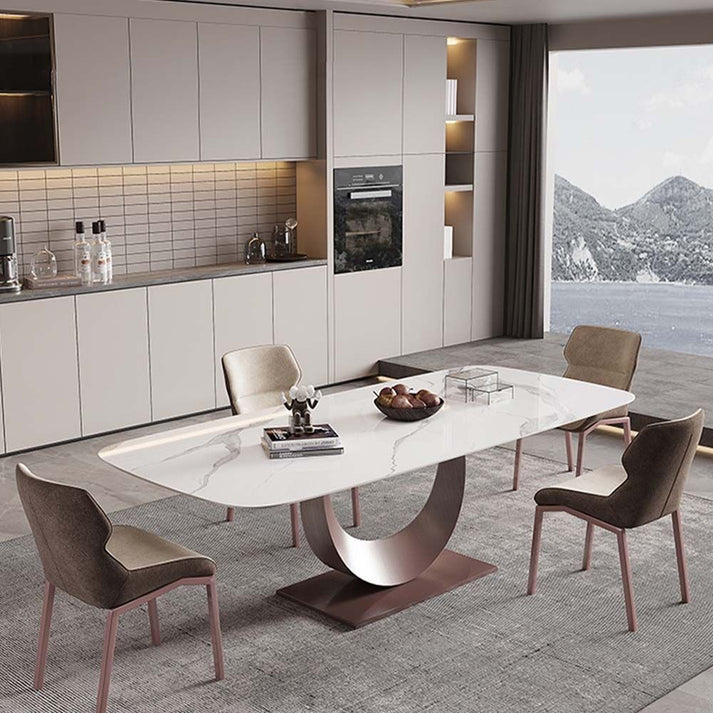 Tommy White 71" Top Dining Table