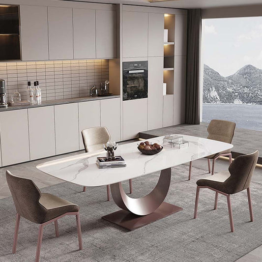 Tommy White 71" Top Dining Table