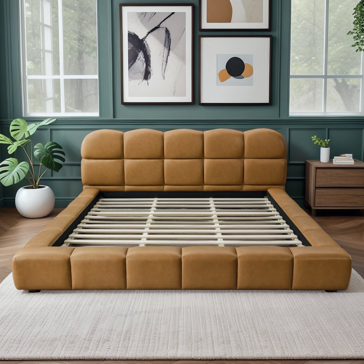 Roswell Luxurious King Size Platform Bed