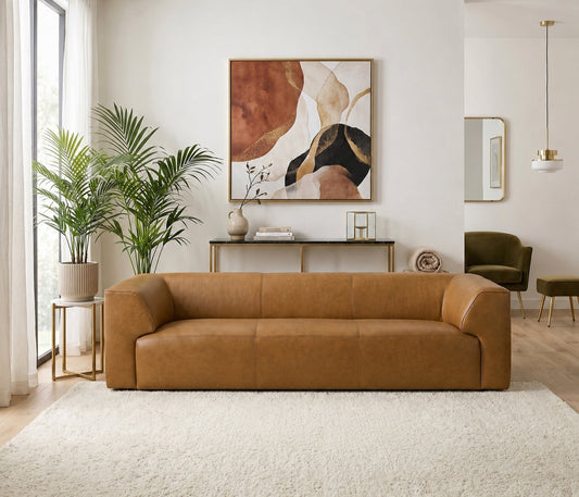 Rialto GENUINE LEATHER 105" Sofa