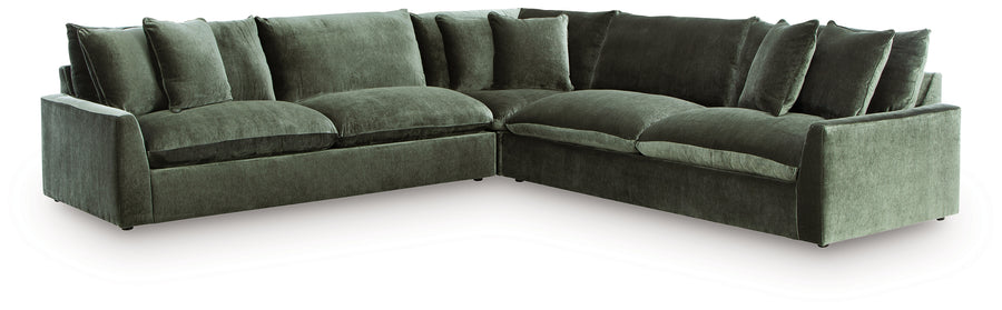 Carriage View Jade 3pc Sectional