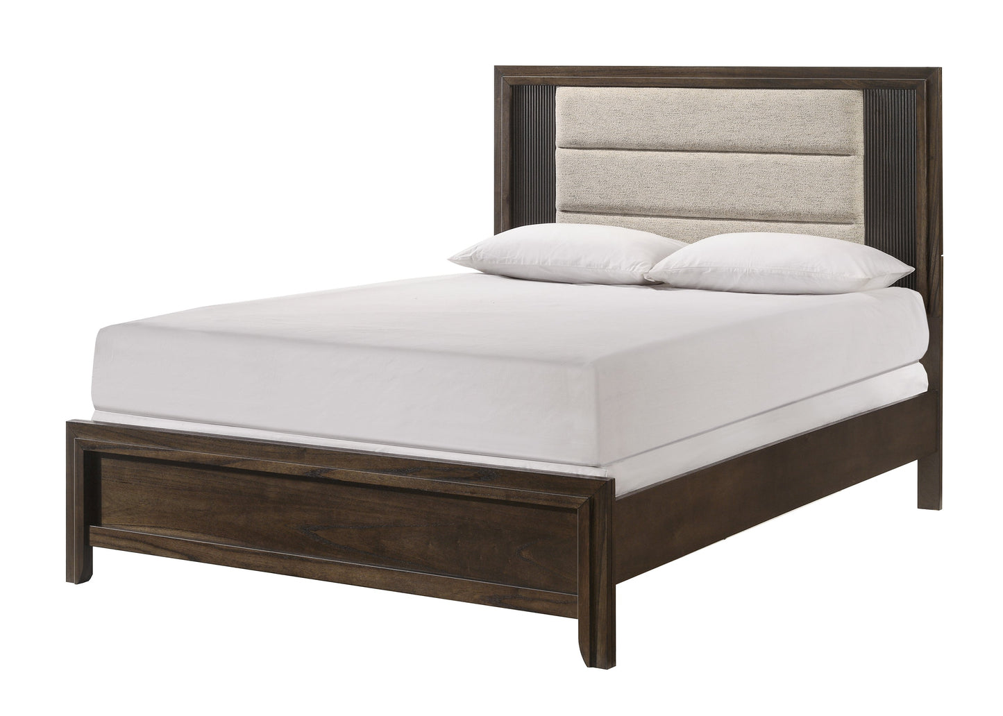 Carlton Brown Upholstered Panel Bedroom Set B5550