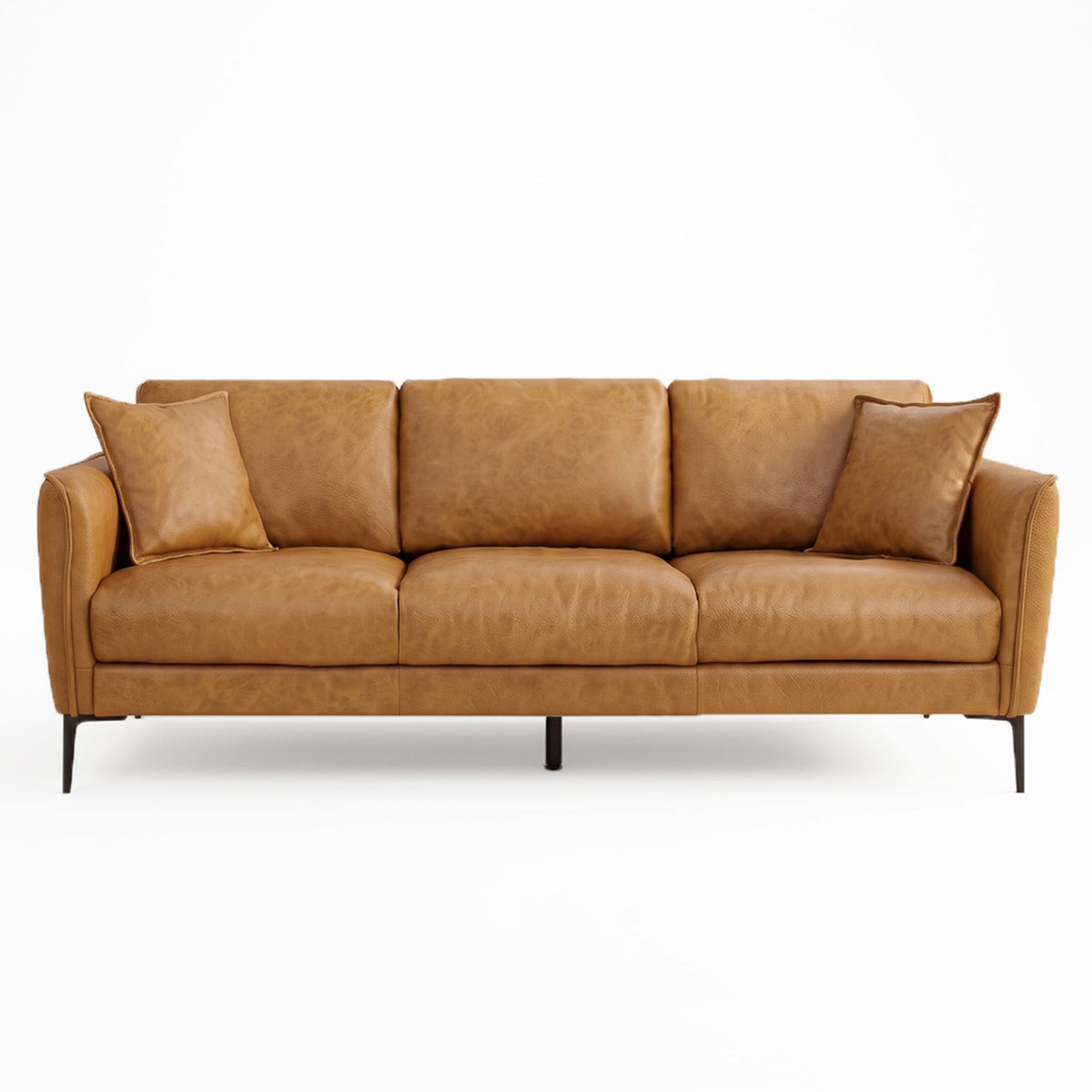 Cooperstown Tan TOP GRAIN LEATHER Sofa