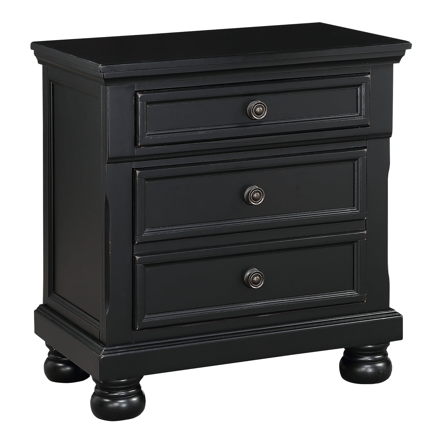Laurelin Black Storage Platform Bedroom Set 1714