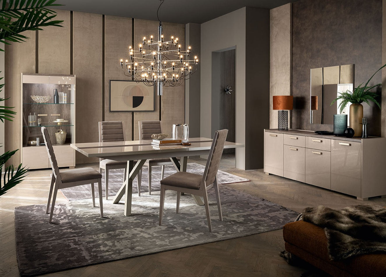 Belpasso Italian Luxury 7pc Dining Room Set