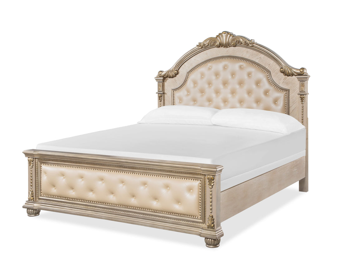 Evelyn Champagne Classic Luxury Bedroom Set