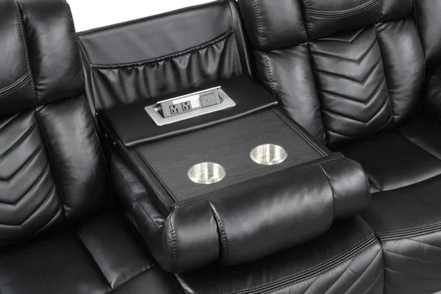 Ace Black BLUETOOTH SUBWOOFER SPEAKER 3pc Reclining Set