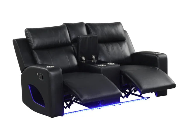 Pinnacle Black 3PC Reclining Set