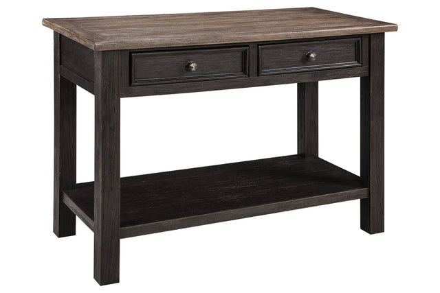 Tyler Creek Grayish Brown/Black Sofa Table T736