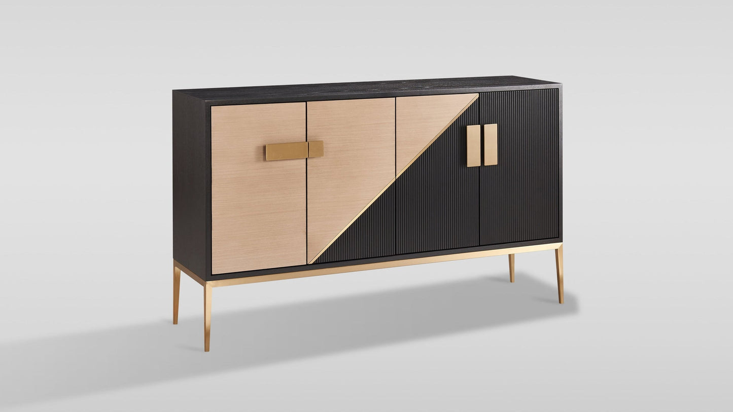 Divolia Black/Gold Sideboard