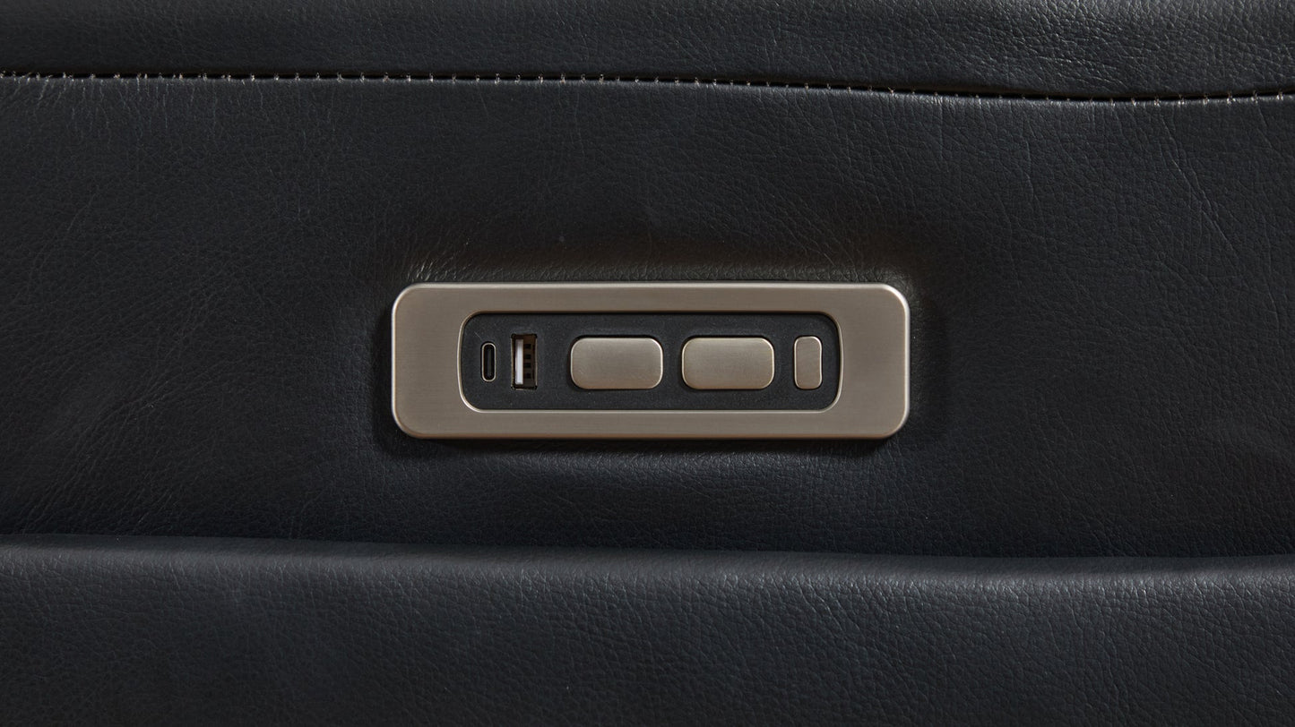 Divani Black POWER/BLUETOOTH SPEAKERS RECLINING SECTIONAL S681