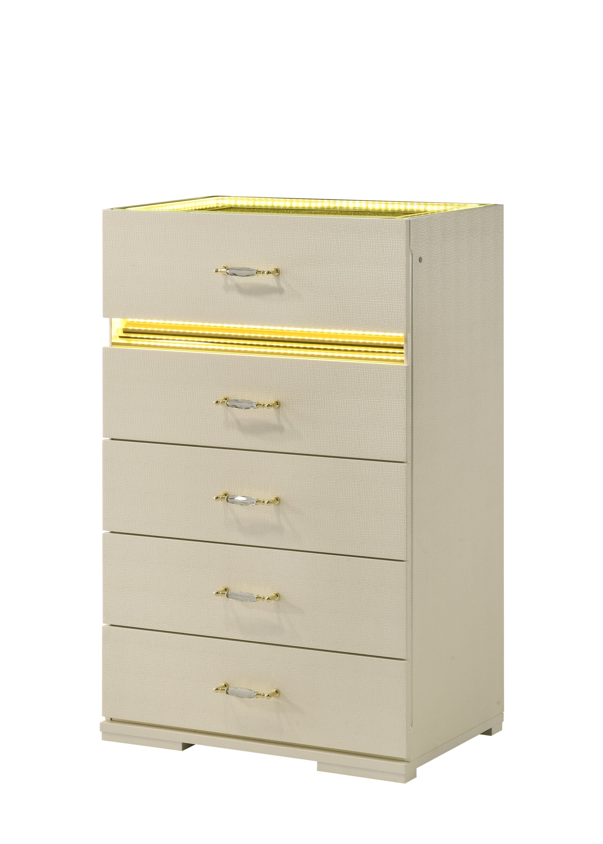 Brillia Gold LED Panel Bedroom Set  B34 - Harwin Furniture