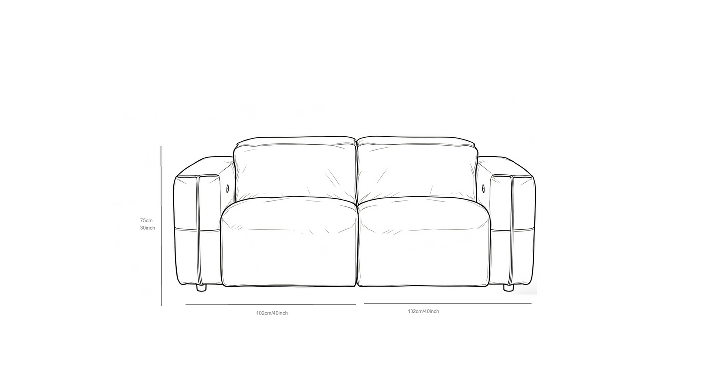 Ember Brown Italian Leather/Match POWER Reclining Sofa and Loveseat (3+2) MI-2500