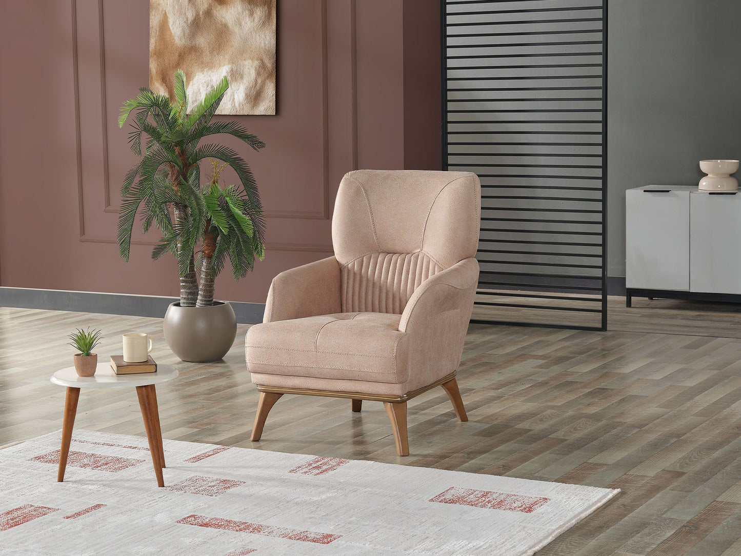Beta 3-pieces (Sofa & Loveseat & Chair) Livingroom Set Beige