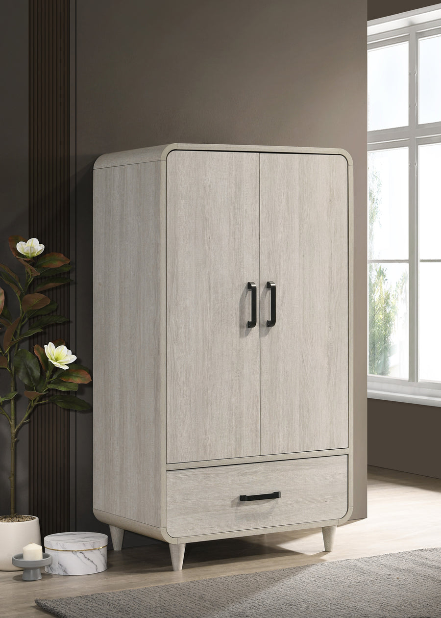 Nyomi White Armoire B4900