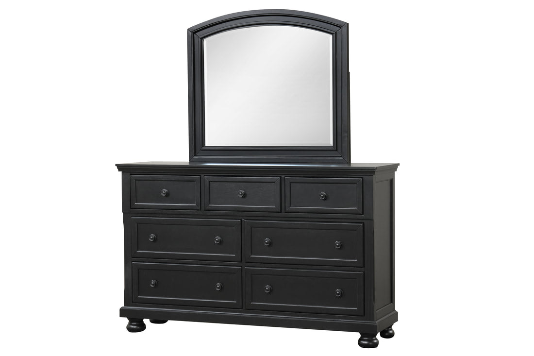 Magnolia30 Black Panel Bedroom Set