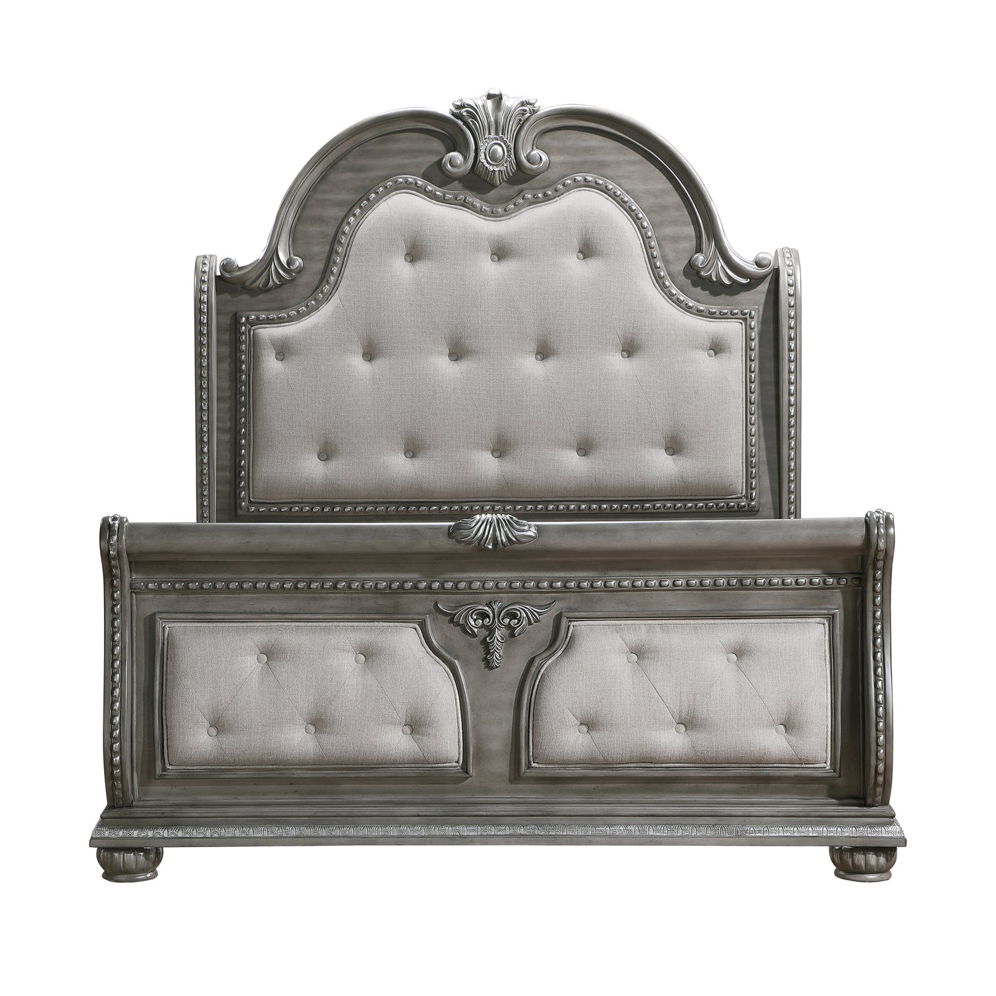 Bennington Gray Sleigh Bedroom Set 1583