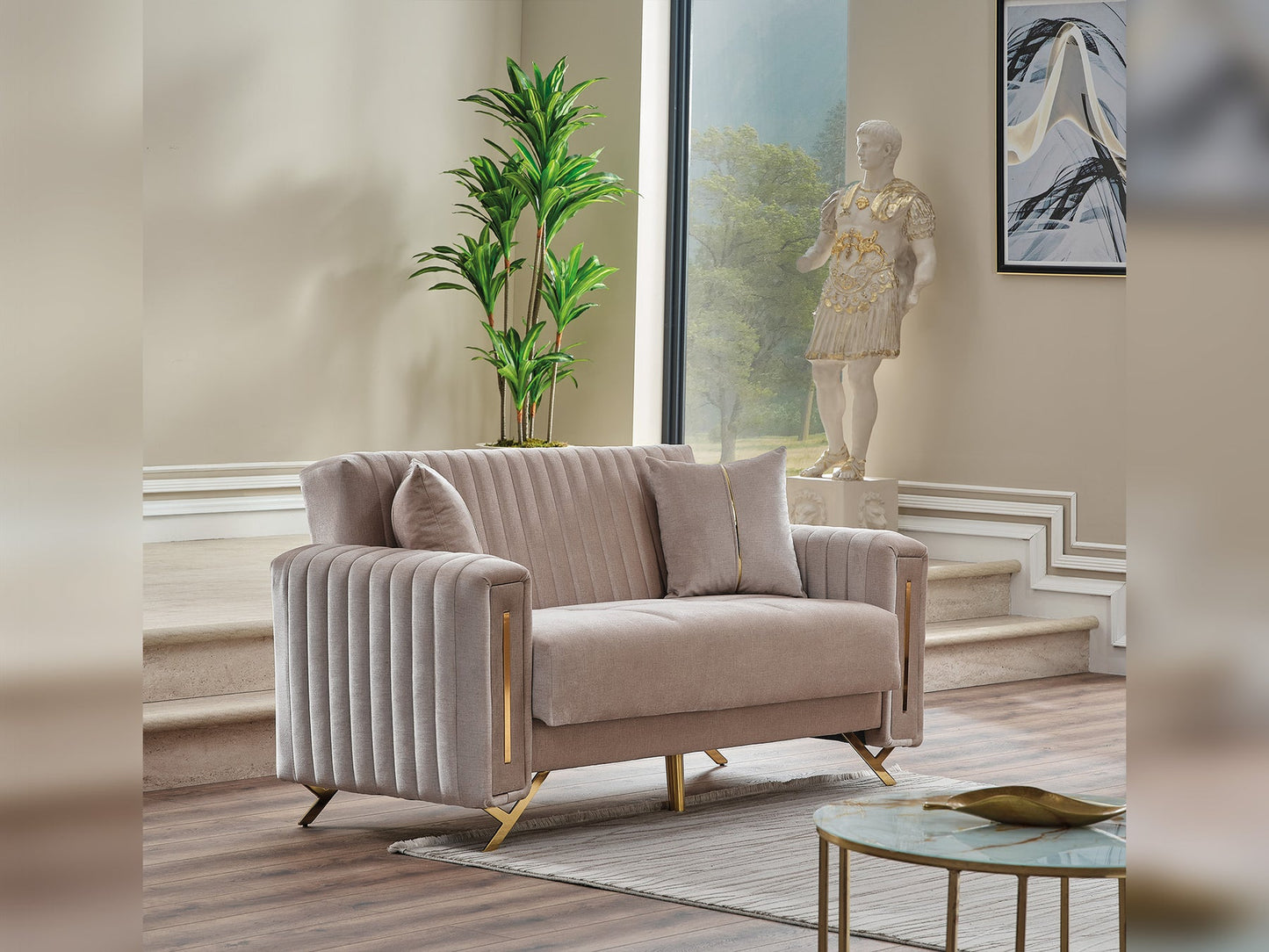 Senfoni 3-pieces (Sofa & Loveseat & Chair) Livingroom Set Beige