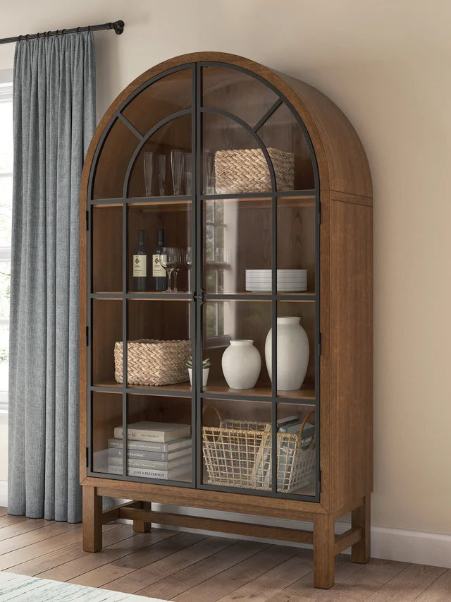 Brown Display Cabinet D824-476
