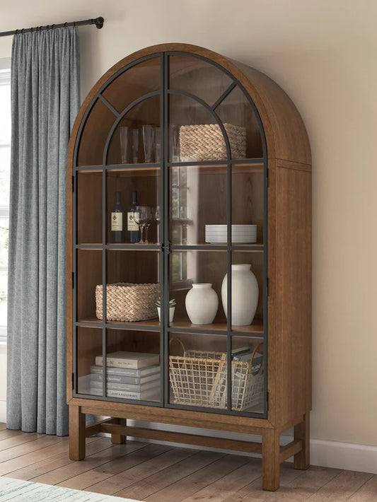 Brown Display Cabinet D824-476