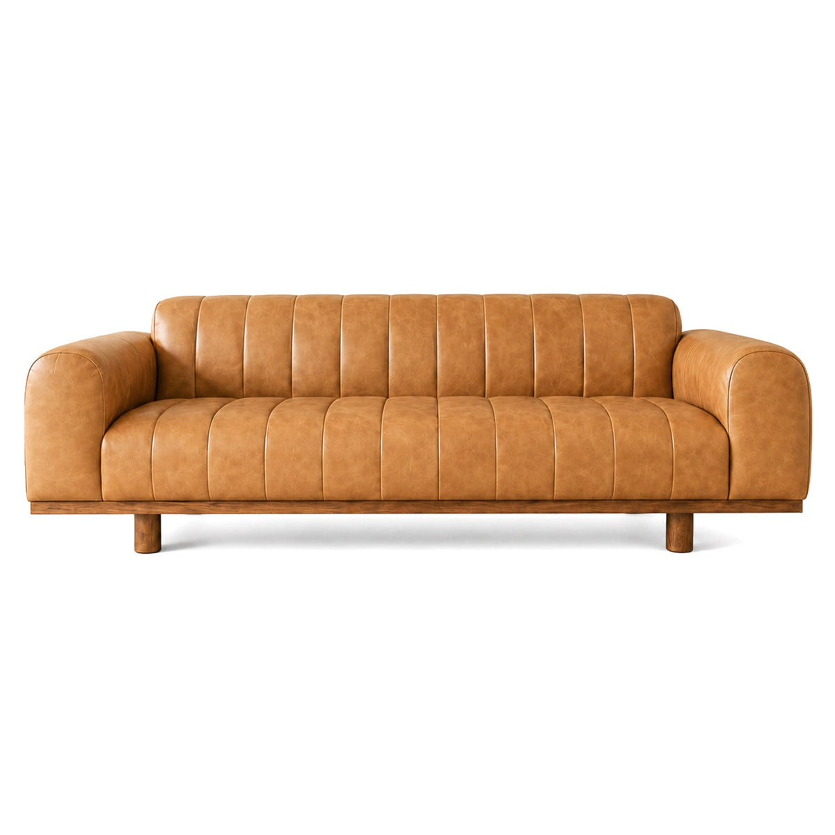 Nebraska Tan TOP GRAIN LEATHER Sofa