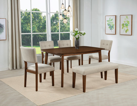 Gregory Beige/Brown Dining Set 2230