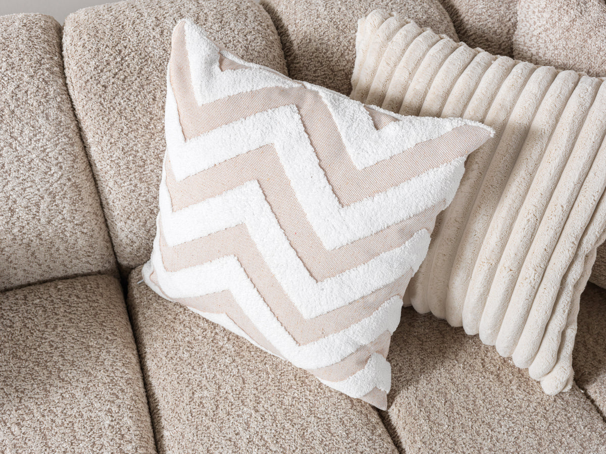 Lis Sand Boucle Double Chaise 147" Sectional