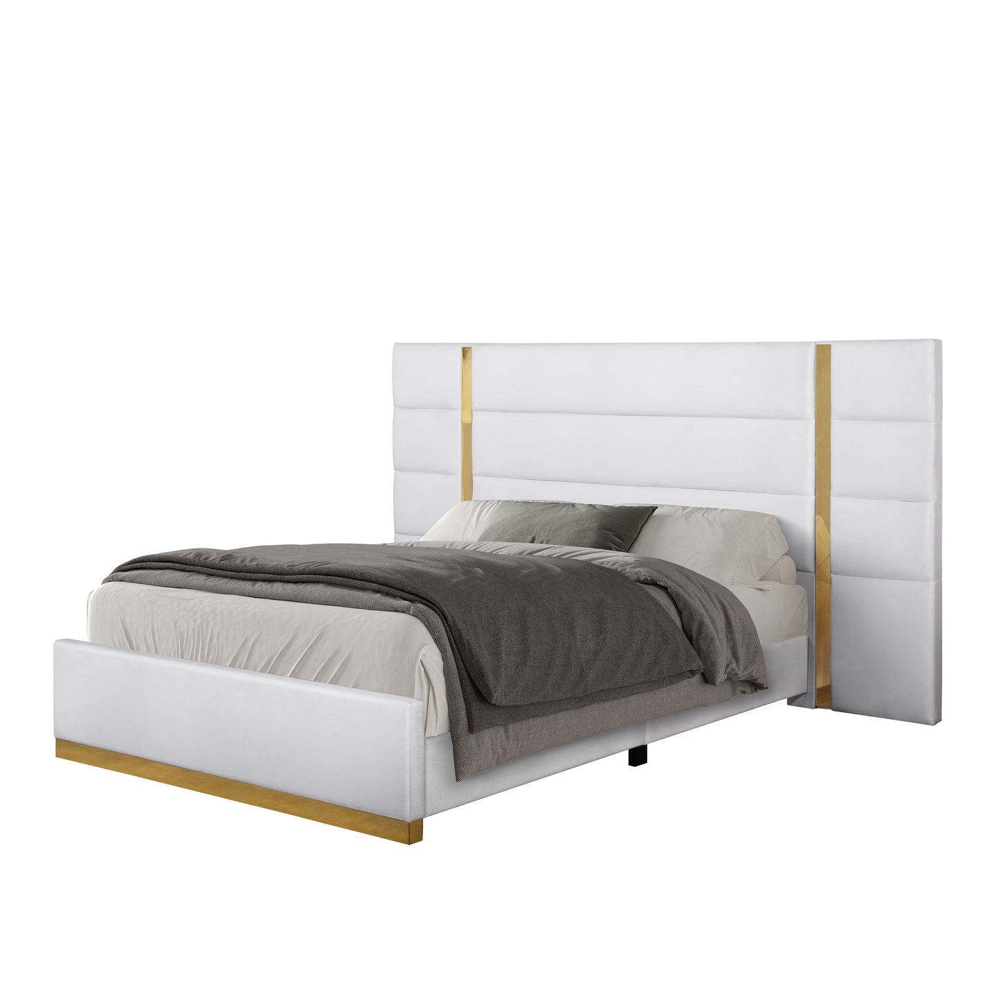 Darya White Platform Bedroom Set B3030