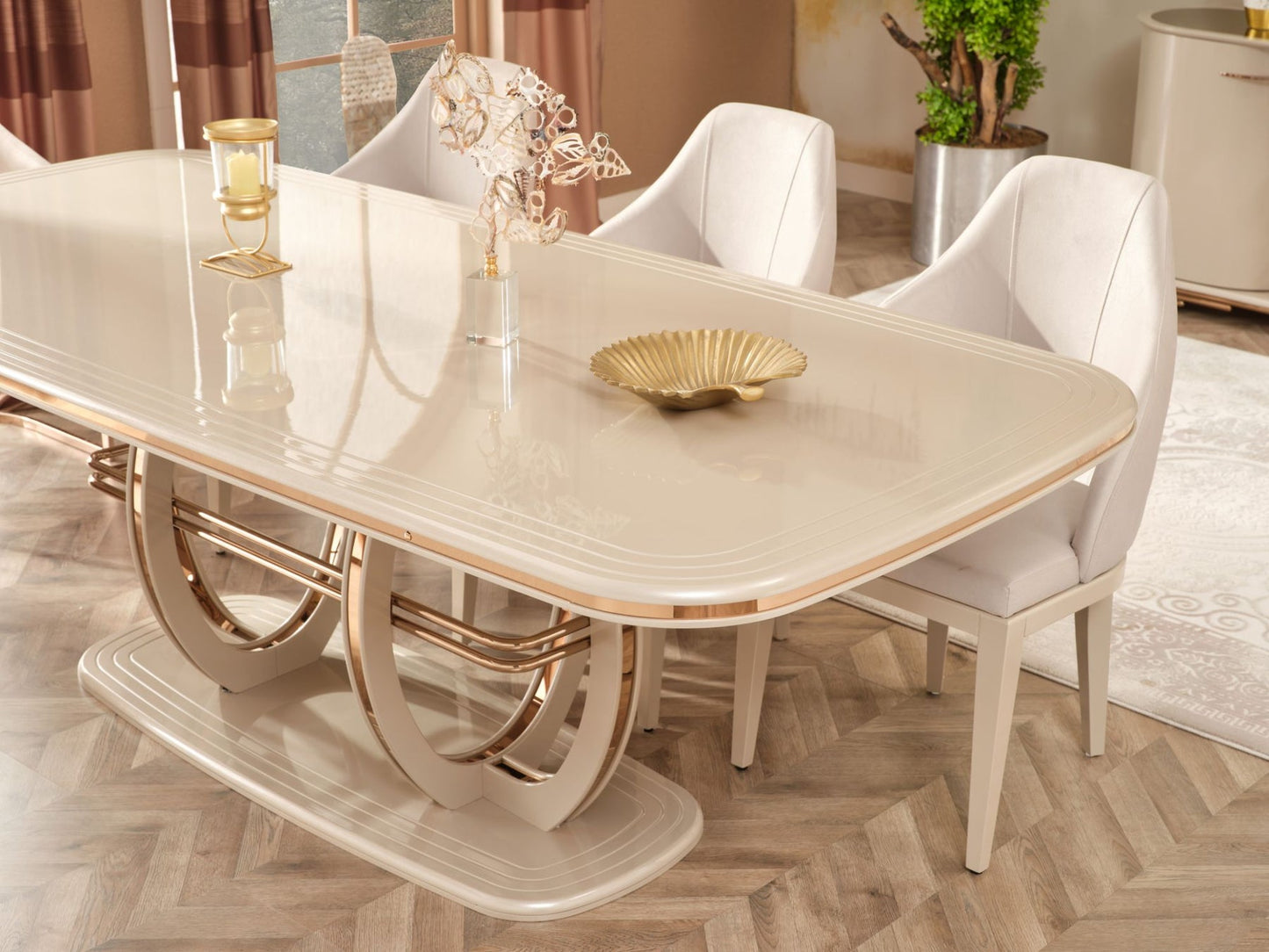 Paris Diningroom Set (79"Dining Table & 6 Dining Chair)