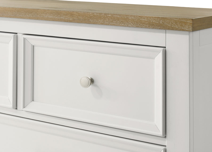 Aston White Storage Platform Bedroom Set B6550
