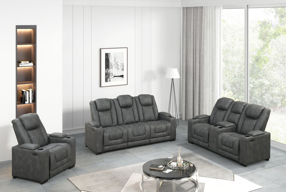 Rima D.Grey POWER 3pc Reclining Set S4306