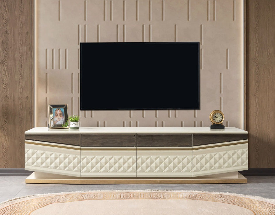 Anica Ivory Tv Stand