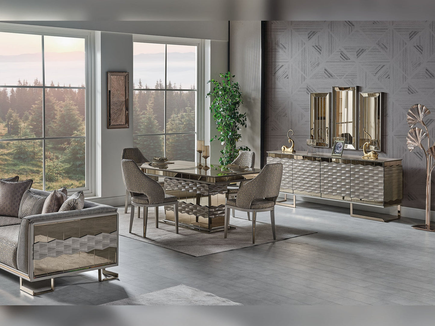 Gokce Consol With Mirror