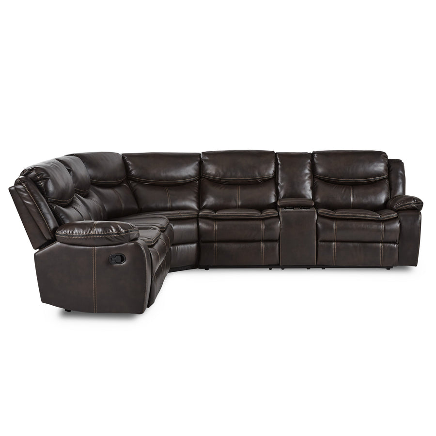 Bastrop Brown Reclining Sectional 8230
