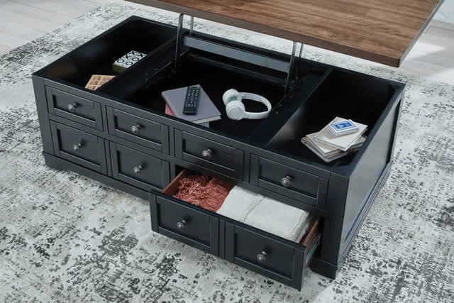 Wildenauer Brown/Black Lift-Top Coffee Table T664