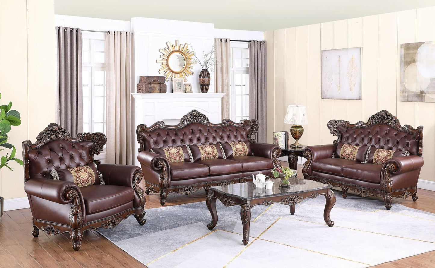 Britney Classic Luxury Living Room Set