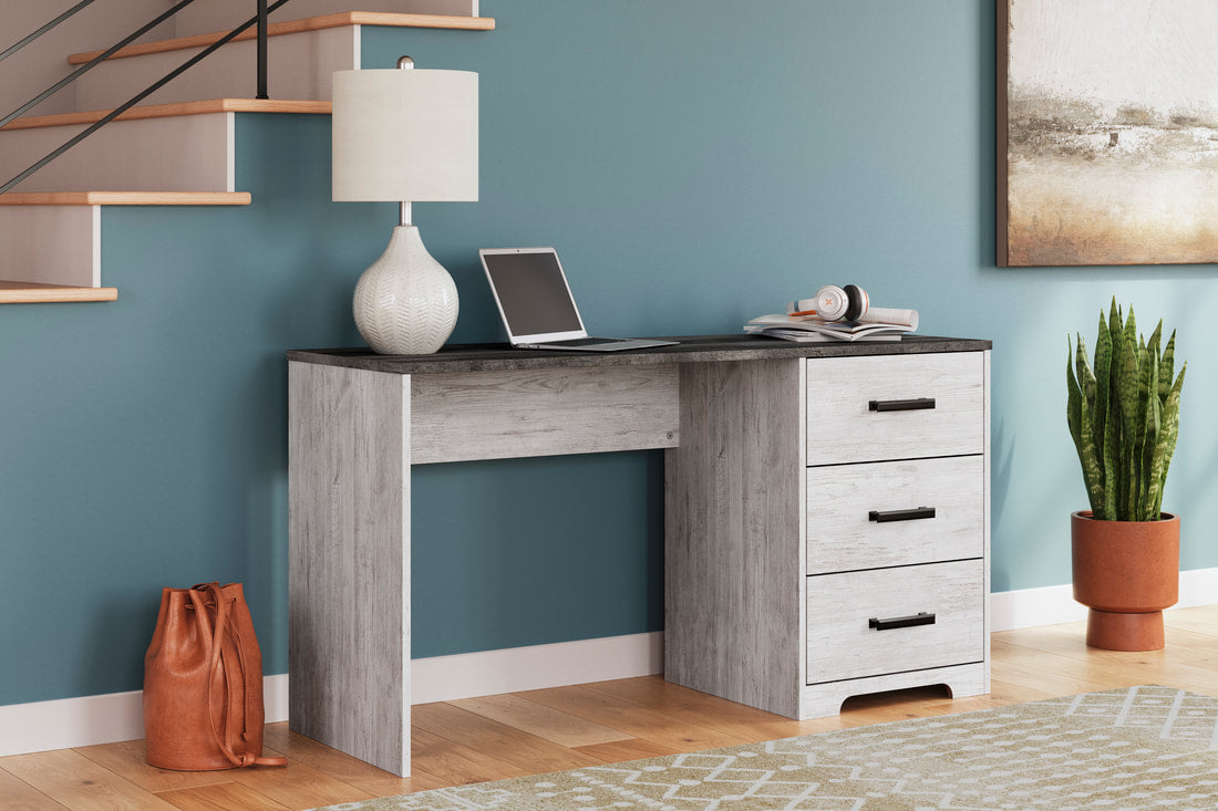 Shawburn White/Dark Charcoal Gray 54" Home Office Desk H4121