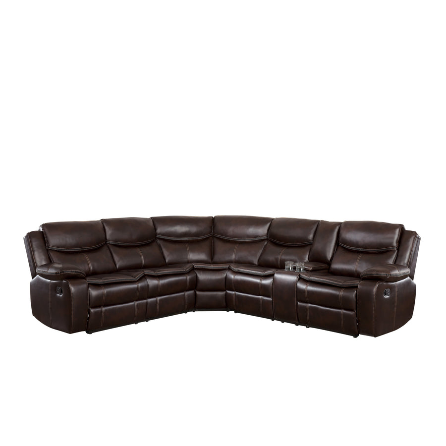 Bastrop Brown Reclining Sectional 8230