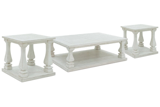 Arlendyne Antique White Coffee Table and 2 End Tables T747