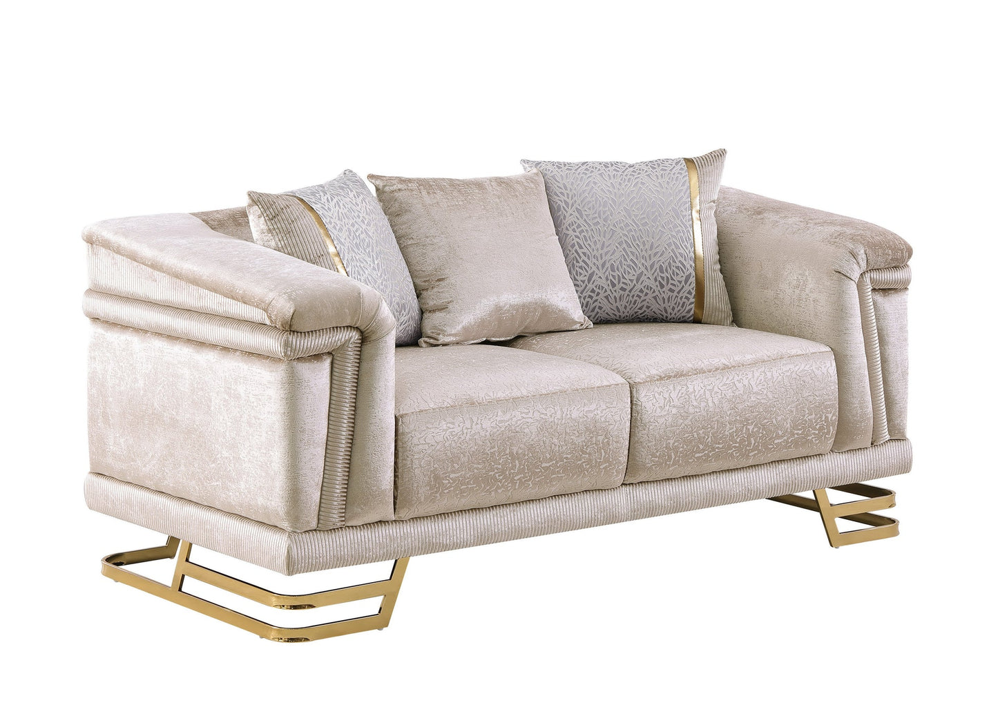Amalfi Champagne Living Room Set S1010