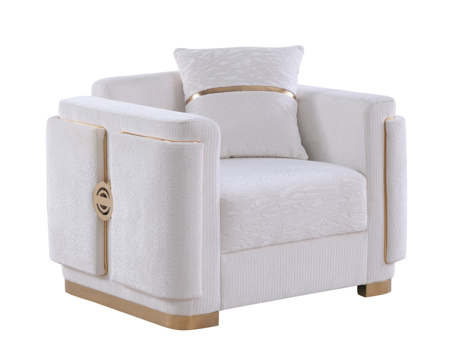 Capri Collection White Living Room Set S1001
