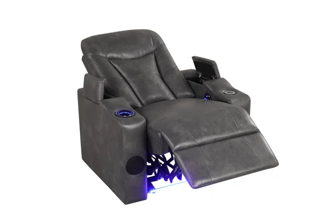 Topgun2 Grey POWER/LED/BLUETOOTH SPEAKERS Reclining Chair