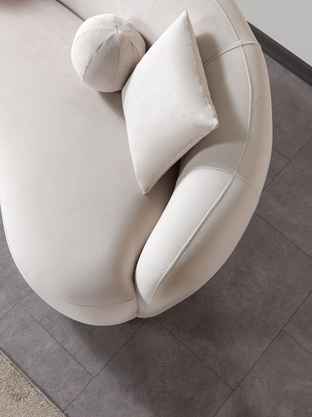 Bonita Ivory Velvet Living Room Set