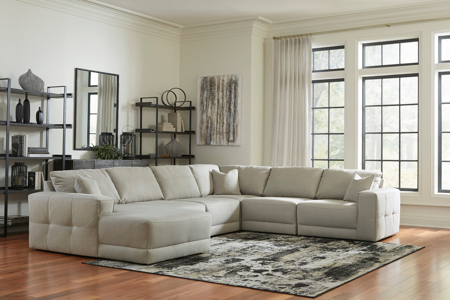 Next-Gen Gaucho Gray 6pc LAF Chaise Sectional 18304