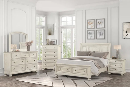 Magnolia40 White Panel Bedroom Set